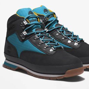 TIMBERLAND MEN'S EURO HIKER CHUKKA FOR MEN IN BLACK & BLUE A29VB SIZE : 11